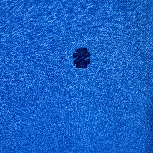 IZOD Advantage Performance Stretch Blue Cotton Blend Crew Neck Sweatshirt Mens L - Picture 3 of 5